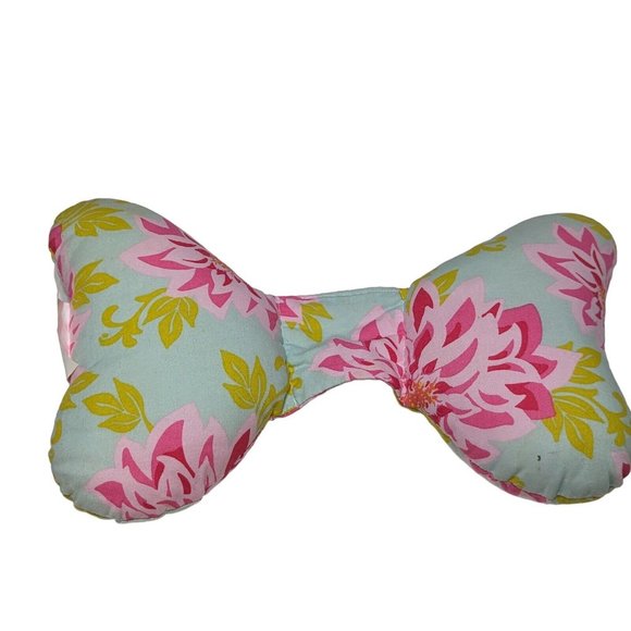 Original Elephant Ears Brand Infant Baby Pillow Pink With Elephant Design Floral - Picture 1 of 6